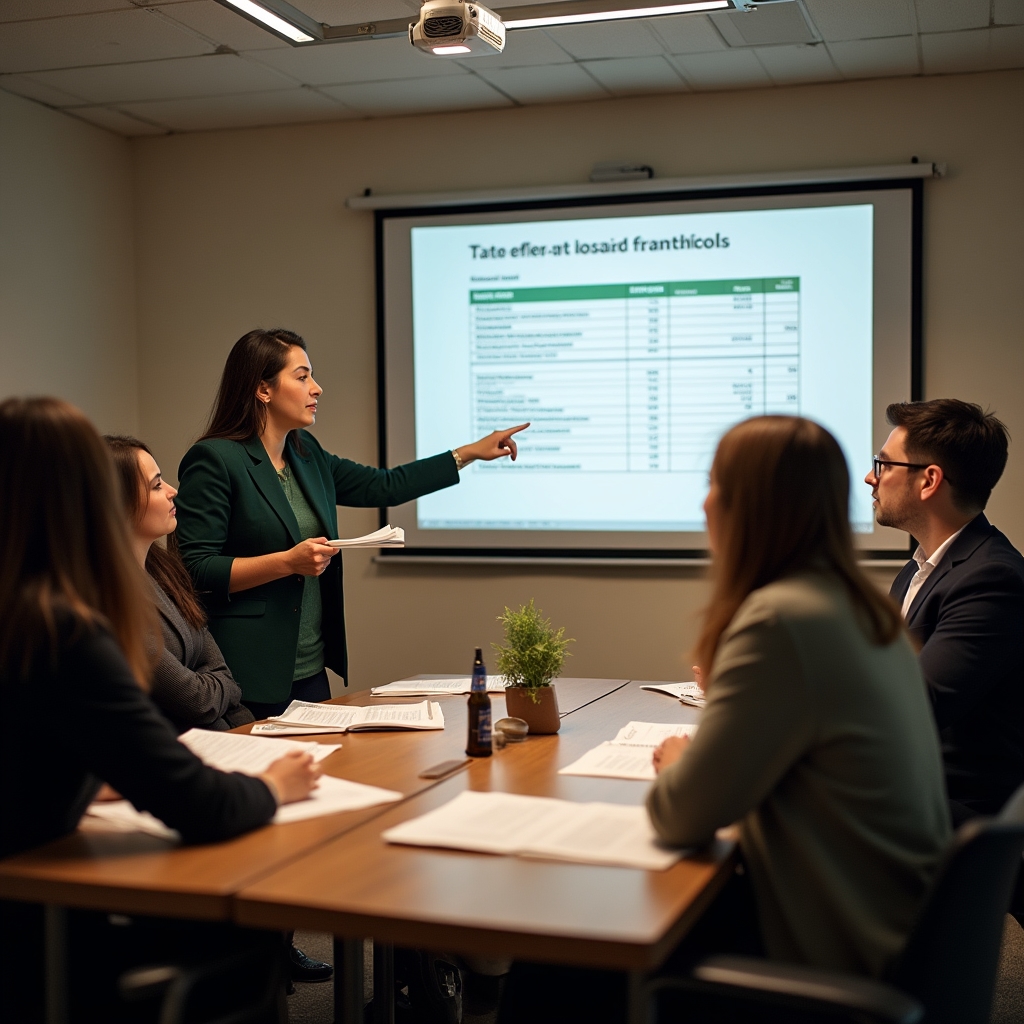 Обучение финансам малого бизнеса в небольшой группе предпринимателей