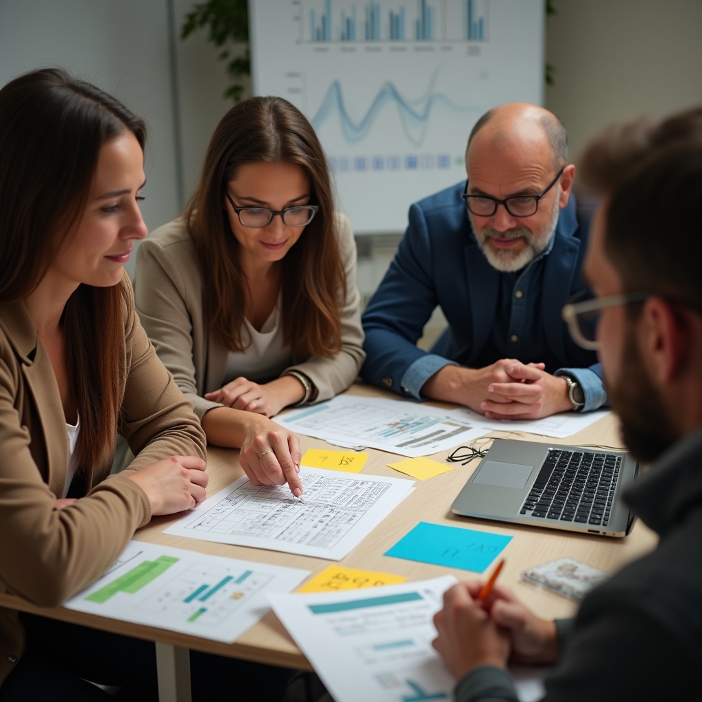 Небольшая группа на практическом занятии по финансам